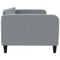 vidaXL Letto da Giorno Grigio Chiaro 90x190 cm in Tessuto vidaXL Letto da Giorno Grigio Chiaro 90x190 cm in Tessuto