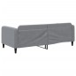 vidaXL Letto da Giorno Grigio Chiaro 90x190 cm in Tessuto vidaXL Letto da Giorno Grigio Chiaro 90x190 cm in Tessuto