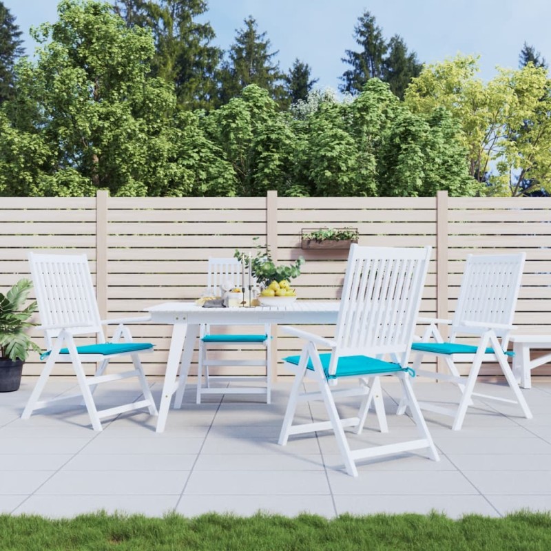 vidaXL Cuscini per Sedia 5 pz Turchese 50x50x3 cm in Tessuto