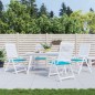vidaXL Cuscini per Sedia 5 pz Turchese 50x50x3 cm in Tessuto