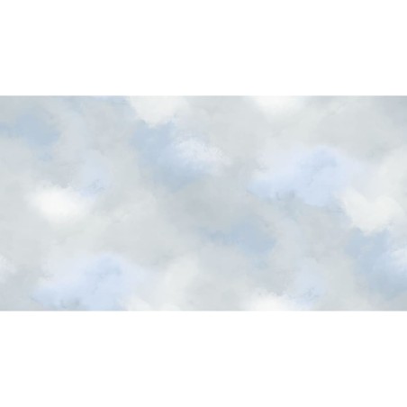 Good Vibes Carta da Parati Paint Clouds Blu e Grigio