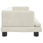 vidaXL Lettino per Cani Crema 80x45x30 cm in Velluto