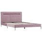 vidaXL Giroletto con Luci LED Rosa in Tessuto 120x200 cm