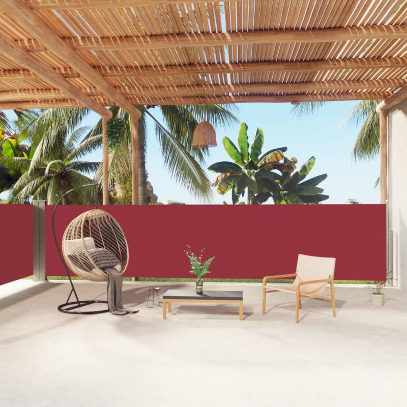 Tenda Laterale Retrattile Rossa 140x1000 cm Tenda Laterale Retrattile Rossa 140x1000 cm