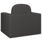 vidaXL Divano per Bambini 2 in 1 Nero in Similpelle vidaXL Divano per Bambini 2 in 1 Nero in Similpelle