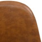 vidaXL Sedie da pranzo 2 pz 45x54,5x87 cm Marrone Lucido in Similpelle vidaXL Sedie da pranzo 2 pz 45x54,5x87 cm Marrone Lucido in Similpelle