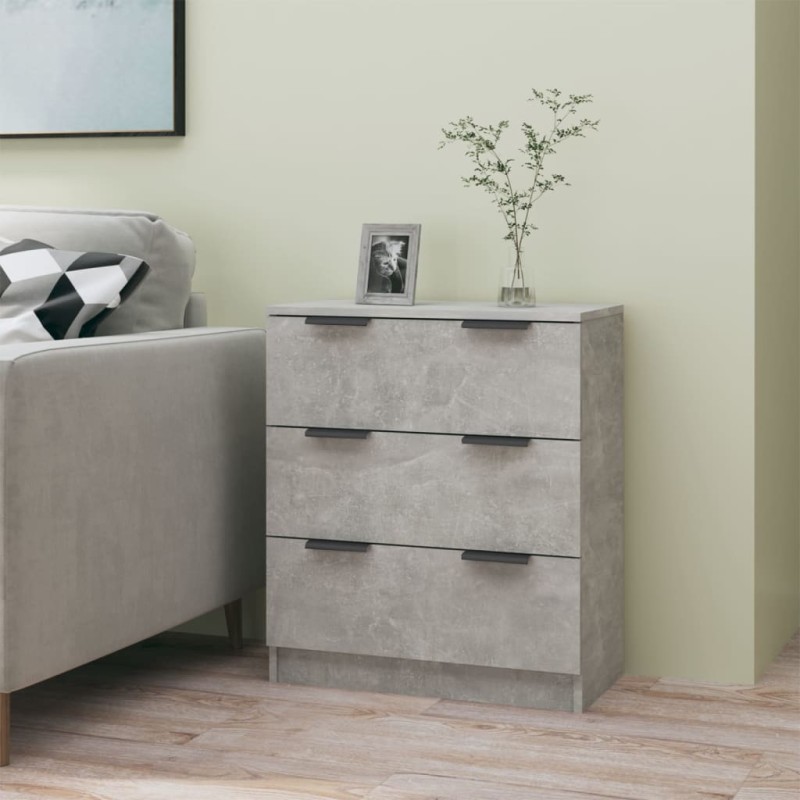 Credenza Grigio Cemento 60x30x70 cm in Legno Multistrato Credenza Grigio Cemento 60x30x70 cm in Legno Multistrato