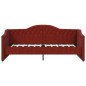 vidaXL Dormeuse con Presa USB Rosso Vino in Tessuto 90x200 cm vidaXL Dormeuse con Presa USB Rosso Vino in Tessuto 90x200 cm