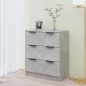 Credenza Grigio Cemento 60x30x70 cm in Legno Multistrato Credenza Grigio Cemento 60x30x70 cm in Legno Multistrato