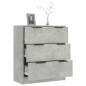 Credenza Grigio Cemento 60x30x70 cm in Legno Multistrato Credenza Grigio Cemento 60x30x70 cm in Legno Multistrato