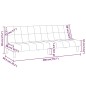 vidaXL Divano Letto a 2 Posti Grigio Scuro in Tessuto vidaXL Divano Letto a 2 Posti Grigio Scuro in Tessuto