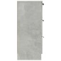Credenza Grigio Cemento 60x30x70 cm in Legno Multistrato Credenza Grigio Cemento 60x30x70 cm in Legno Multistrato