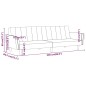 vidaXL Divano Letto a 2 Posti Grigio Chiaro in Tessuto vidaXL Divano Letto a 2 Posti Grigio Chiaro in Tessuto