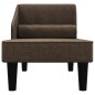 vidaXL Sdraio con Capezzale Marrone Scuro in Tessuto vidaXL Sdraio con Capezzale Marrone Scuro in Tessuto