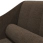 vidaXL Sdraio con Capezzale Marrone Scuro in Tessuto vidaXL Sdraio con Capezzale Marrone Scuro in Tessuto
