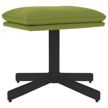 vidaXL Poggiapiedi Verde Chiaro 60x60x36 cm in Velluto