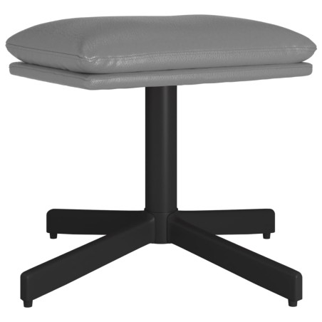 vidaXL Poggiapiedi Grigio Antracite 60x60x36 cm in Similpelle