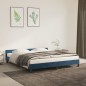 vidaXL Giroletto con Testiera Blu Scuro 160x200 cm in Velluto