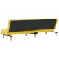 vidaXL Divano Letto Giallo Chiaro in Tessuto vidaXL Divano Letto Giallo Chiaro in Tessuto