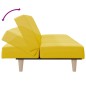 vidaXL Divano Letto Giallo Chiaro in Tessuto vidaXL Divano Letto Giallo Chiaro in Tessuto