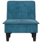 vidaXL Chaise Longue in Velluto Blu vidaXL Chaise Longue in Velluto Blu