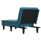 vidaXL Chaise Longue in Velluto Blu vidaXL Chaise Longue in Velluto Blu