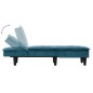 vidaXL Chaise Longue in Velluto Blu vidaXL Chaise Longue in Velluto Blu