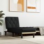vidaXL Chaise Longue in Tessuto Nero vidaXL Chaise Longue in Tessuto Nero