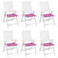 vidaXL Cuscini per Sedia 6 pz Rosa 50x50x3 cm in Tessuto