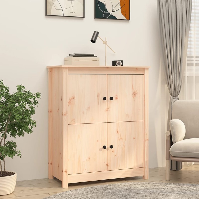 Credenza 83x41,5x100 cm in Legno Massello di Pino Credenza 83x41,5x100 cm in Legno Massello di Pino