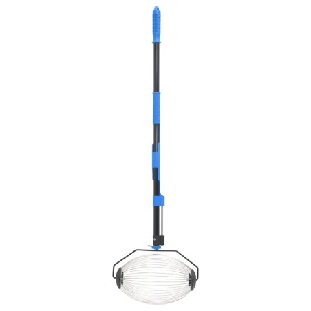 vidaXL Raccoglitore di Noci Blu 127 cm in Acciaio