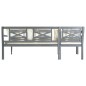 vidaXL Set Divani da Giardino 4 pz in Massello di Acacia Grigio Bianco