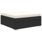vidaXL Set Divani da Giardino 8 pz con Cuscini in Polyrattan Nero vidaXL Set Divani da Giardino 8 pz con Cuscini in Polyrattan Nero