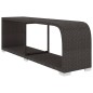 vidaXL Set Divani da Giardino 8 pz con Cuscini in Polyrattan Nero vidaXL Set Divani da Giardino 8 pz con Cuscini in Polyrattan Nero