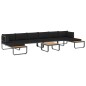 vidaXL Set Divano da Giardino 5 pz ad Angolo Cuscini in Alluminio WPC vidaXL Set Divano da Giardino 5 pz ad Angolo Cuscini in Alluminio WPC