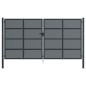 vidaXL Cancello Giardino Antracite 400x225 cm in Acciaio