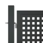 vidaXL Cancello Giardino Antracite 400x225 cm in Acciaio