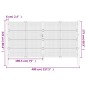 vidaXL Cancello Giardino Antracite 400x225 cm in Acciaio