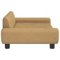 vidaXL Lettino per Cani Marrone 100x54x33 cm in Velluto vidaXL Lettino per Cani Marrone 100x54x33 cm in Velluto