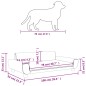 vidaXL Lettino per Cani Marrone 100x54x33 cm in Velluto vidaXL Lettino per Cani Marrone 100x54x33 cm in Velluto