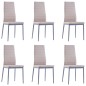 vidaXL Set da Pranzo 7 pz Cappuccino vidaXL Set da Pranzo 7 pz Cappuccino