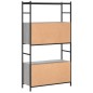 vidaXL Libreria Grigio Sonoma 80x30x145,5 cm Legno Multistrato e Ferro vidaXL Libreria Grigio Sonoma 80x30x145,5 cm Legno Multistrato e Ferro