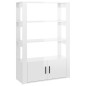 Credenza Bianco Lucido 80x30x119,5 cm in Legno Multistrato Credenza Bianco Lucido 80x30x119,5 cm in Legno Multistrato