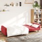 vidaXL Divano Letto a 2 Posti Rosso Vino in Velluto vidaXL Divano Letto a 2 Posti Rosso Vino in Velluto