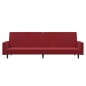 vidaXL Divano Letto a 2 Posti Rosso Vino in Velluto vidaXL Divano Letto a 2 Posti Rosso Vino in Velluto
