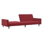vidaXL Divano Letto a 2 Posti Rosso Vino in Velluto vidaXL Divano Letto a 2 Posti Rosso Vino in Velluto