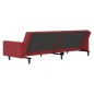 vidaXL Divano Letto a 2 Posti Rosso Vino in Velluto vidaXL Divano Letto a 2 Posti Rosso Vino in Velluto
