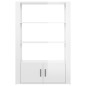 Credenza Bianco Lucido 80x30x119,5 cm in Legno Multistrato Credenza Bianco Lucido 80x30x119,5 cm in Legno Multistrato