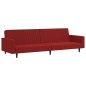 vidaXL Divano Letto a 2 Posti Rosso Vino in Velluto vidaXL Divano Letto a 2 Posti Rosso Vino in Velluto