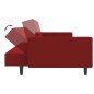 vidaXL Divano Letto a 2 Posti Rosso Vino in Velluto vidaXL Divano Letto a 2 Posti Rosso Vino in Velluto